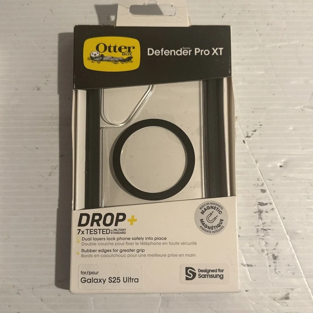 OtterBox Defender Series Pro XT Galaxy S25 Ultra Clear/Black Mag Safe New